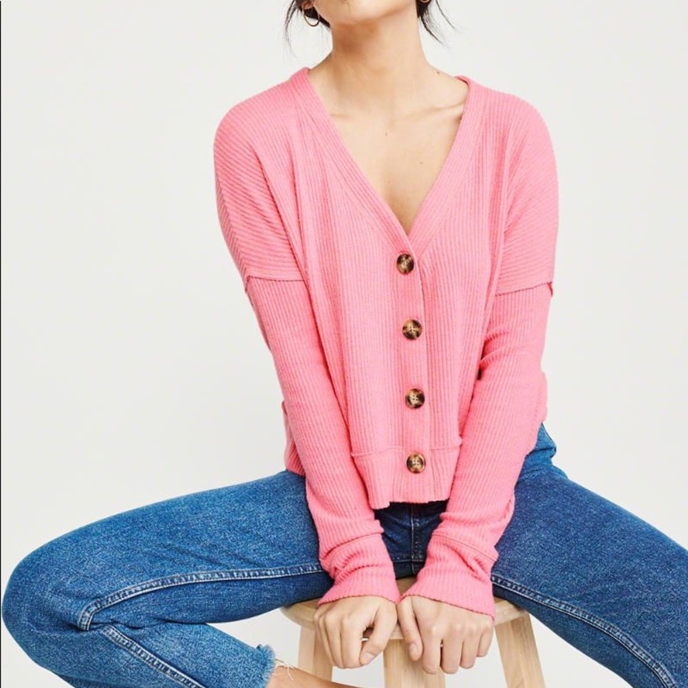 Abercrombie and Fitch Cozy Button-Up Sweater